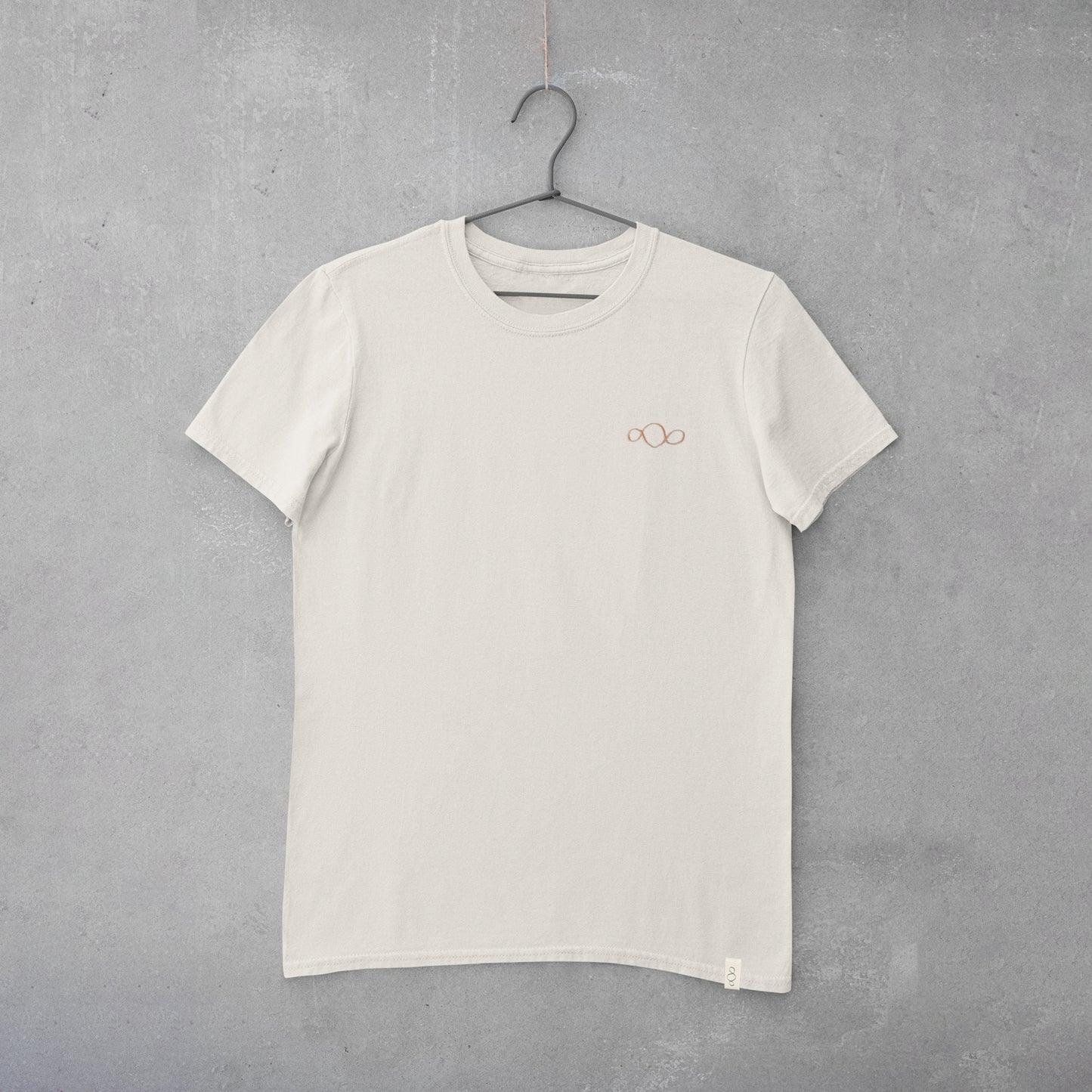 T-shirt Adult embroidered (ecru)