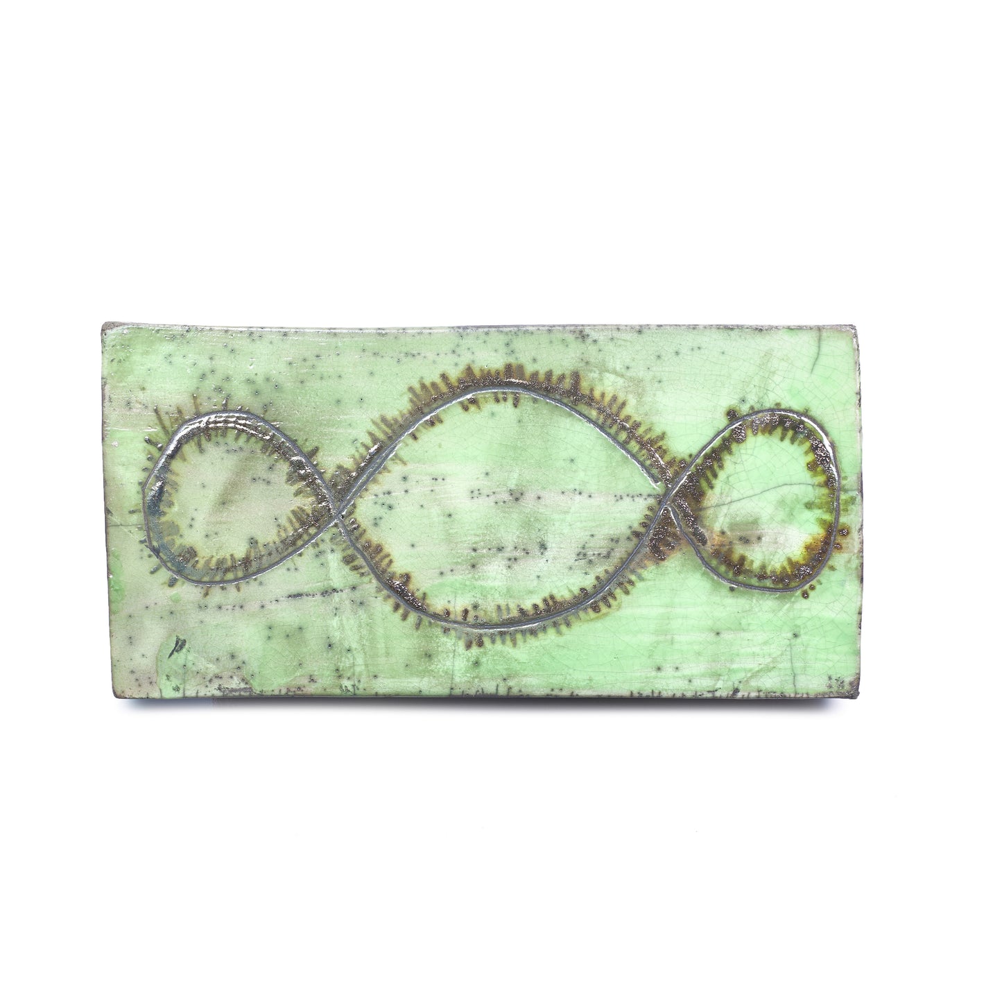 PIASTRA MURO RAKU VERDE