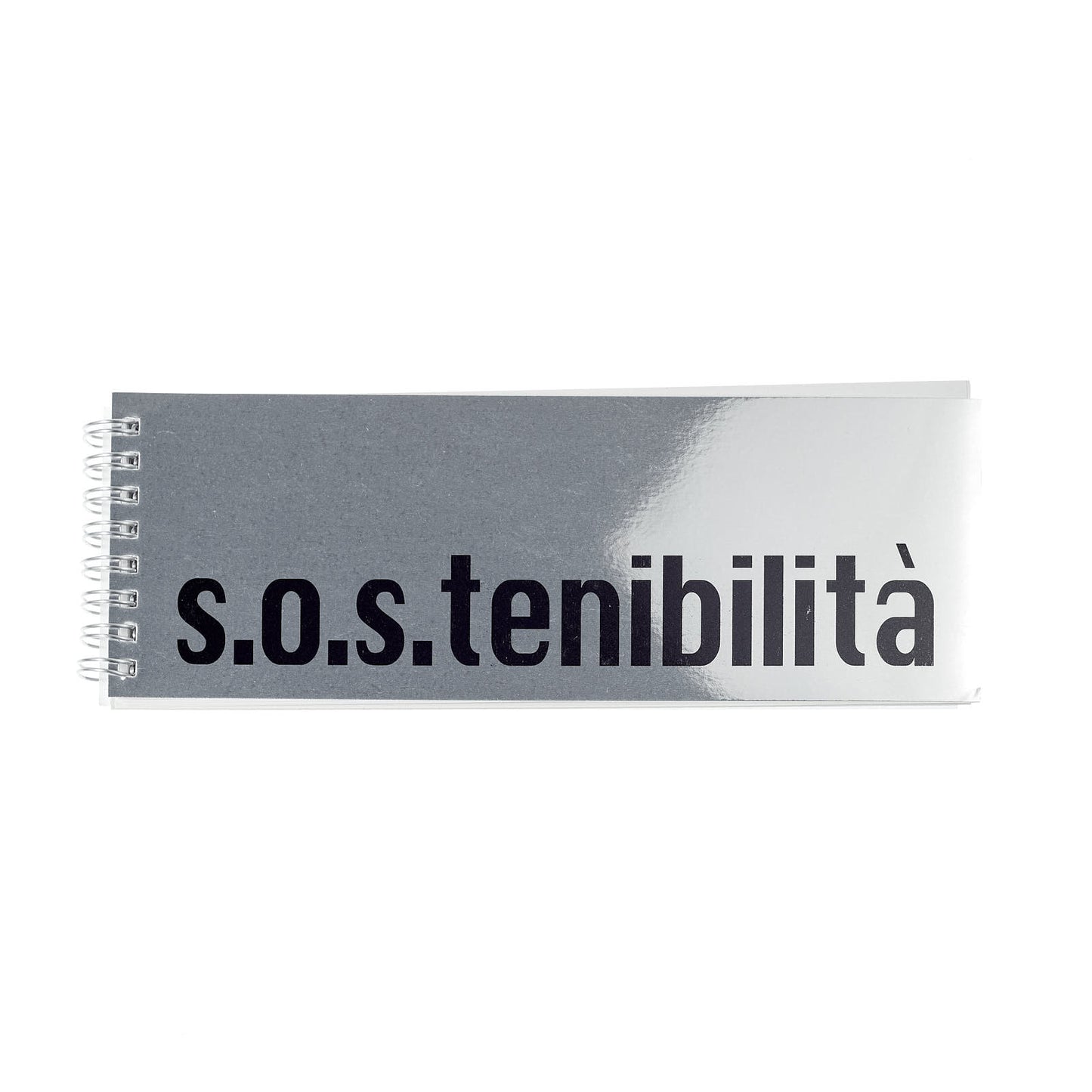 Mirror notebook "s.o.s.tenibilità"
