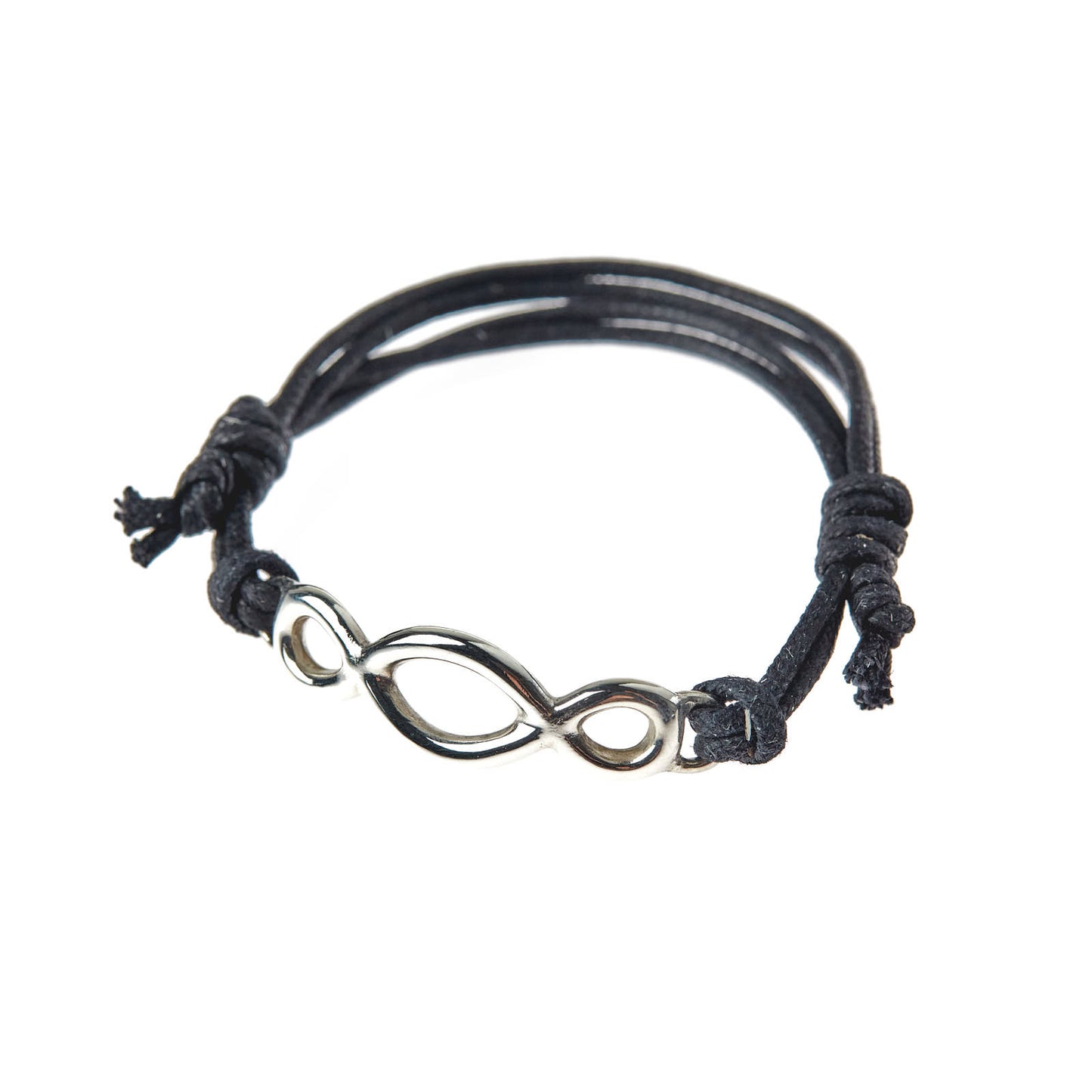 Bracelet Third Paradise with black string by Cala Corallo